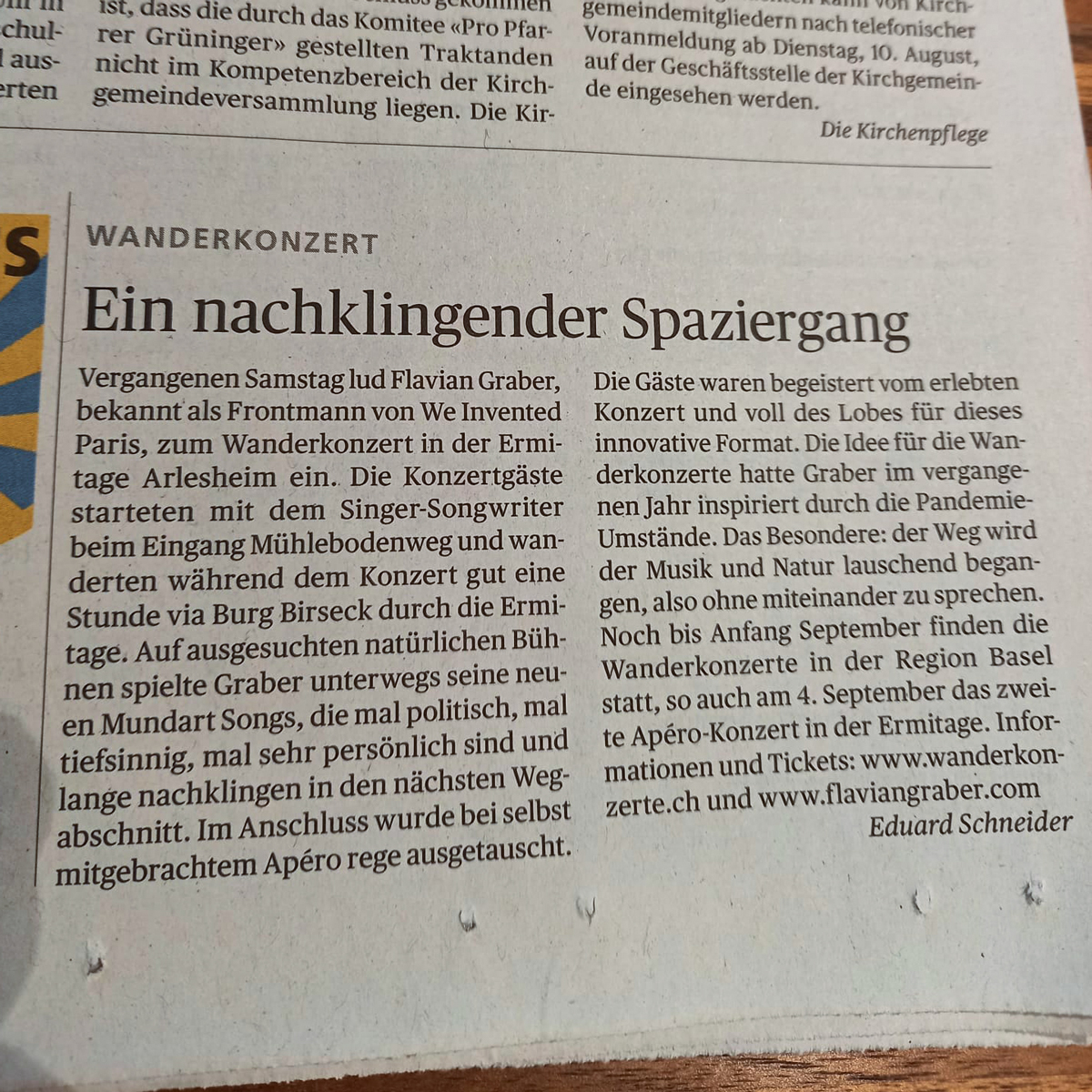 Arlesheimer Wochenblatt